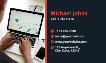 Computer Economical Business Cards template preview 17