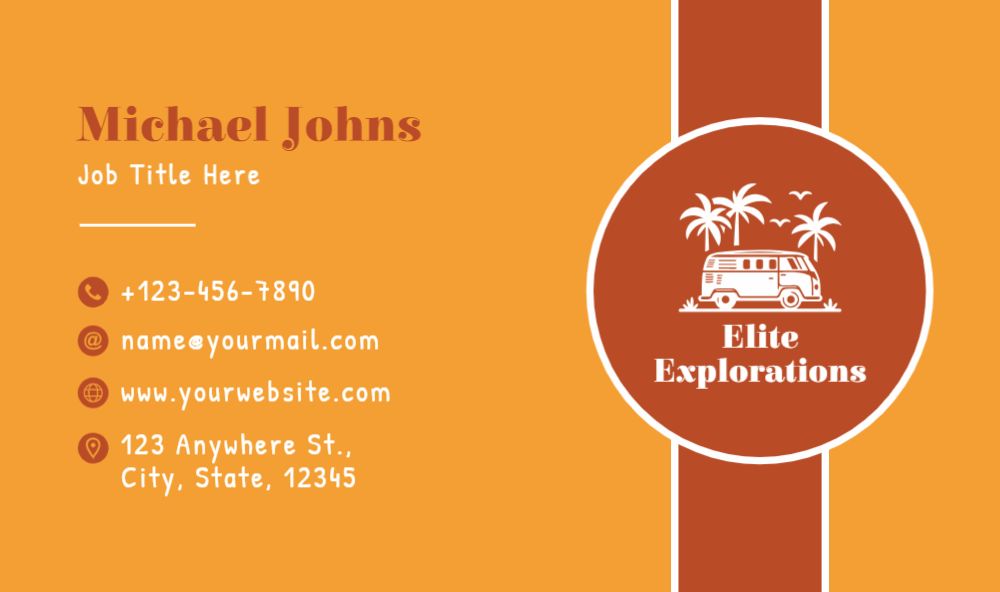 Travels Rush Business Cards Prints template preview 44