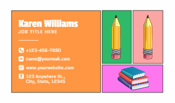 Education And Training Economical Business Cards template preview 15