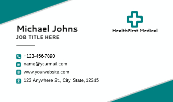 Health Care And Pharma Rush Business Cards Prints template preview 5