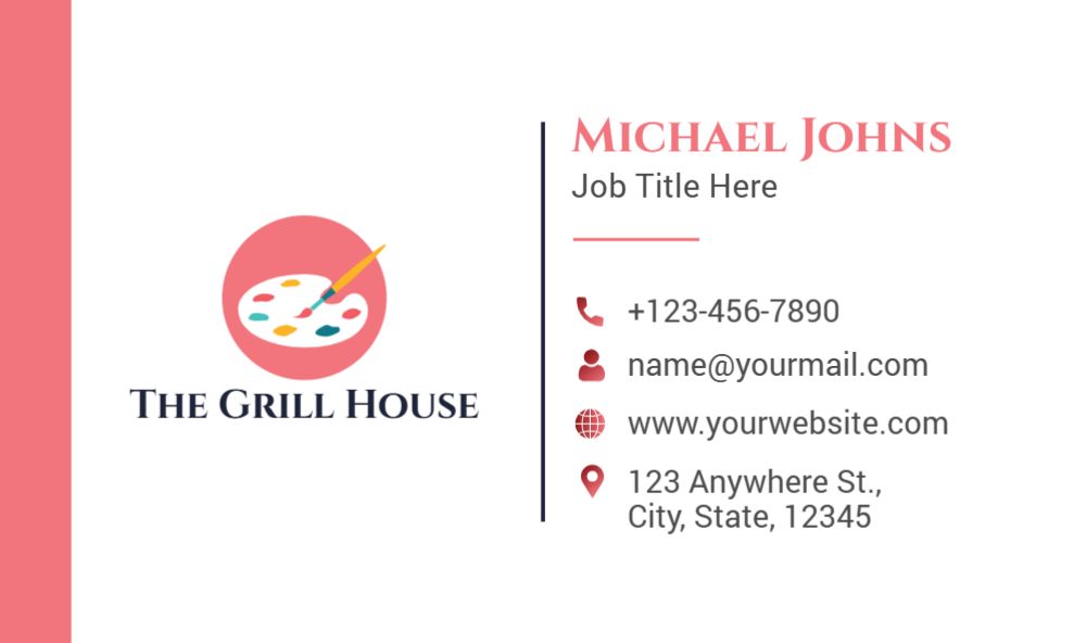 Arts And Photography Rush Business Cards Prints template preview 52