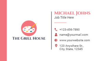 Arts And Photography Rush Business Cards Prints template preview 23