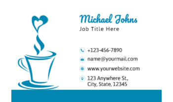 Coffee Bar Rush Business Cards Prints template preview 25