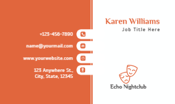 Entertainment Economical Business Cards template preview 13