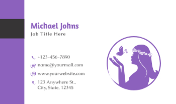 Spa Saloon Economical Business Cards template preview 15