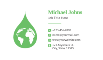 Agriculture Economical Business Cards template preview 1