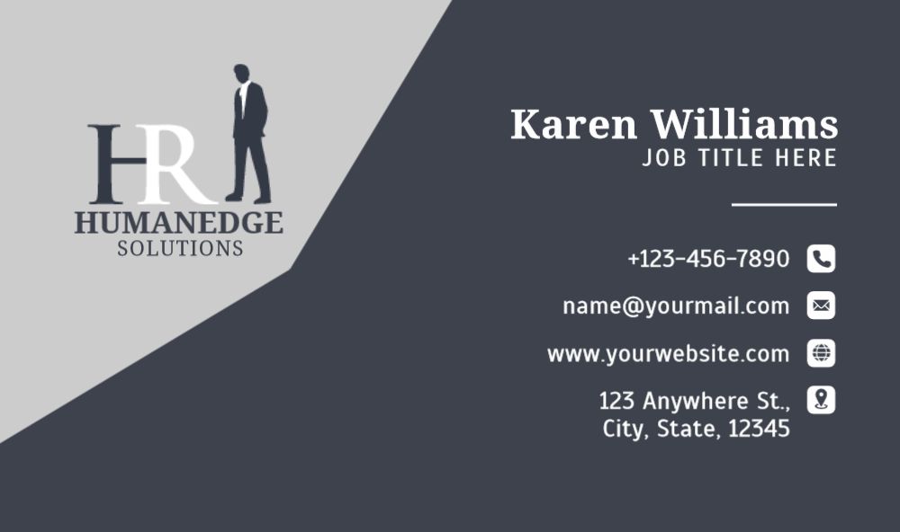 Human Resources Rush Business Cards Prints template preview 42