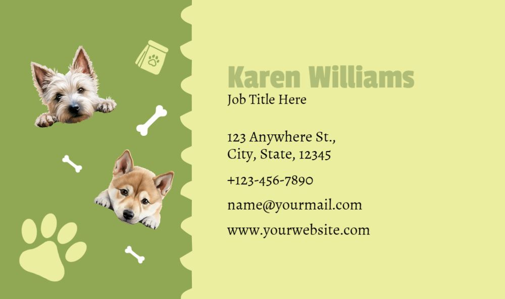 Animal Pets Rush Business Cards Prints template preview 44