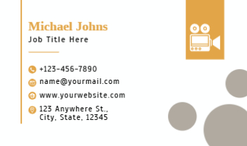 Entertainment Economical Business Cards template preview 9