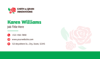 Agriculture Economical Business Cards template preview 13