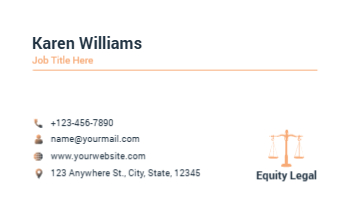 Lawyer Rush Business Cards Prints template preview 27