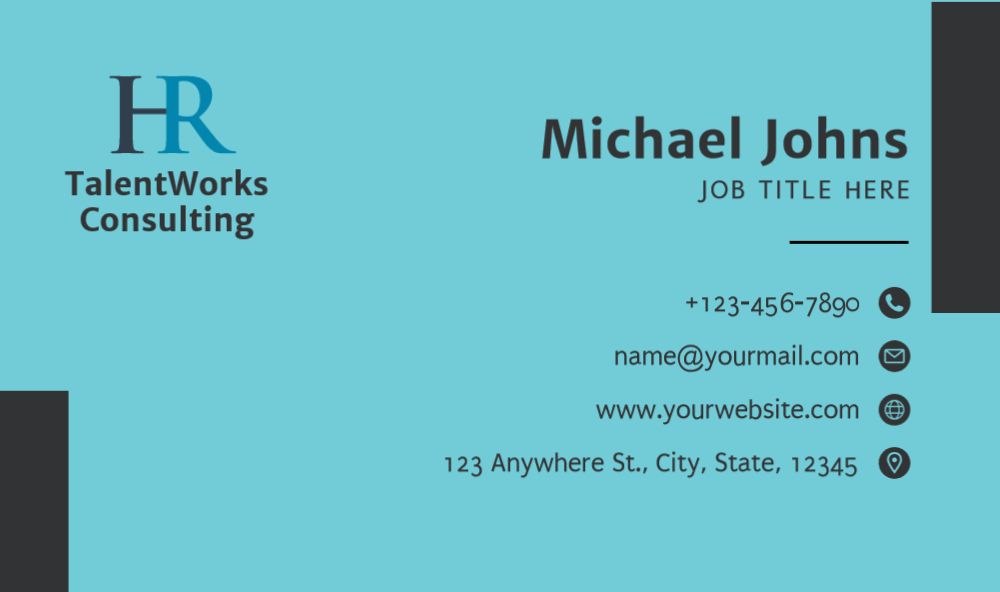 Human Resources Rush Business Cards Prints template preview 44
