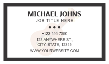 Music Dj Economical Business Cards template preview 3
