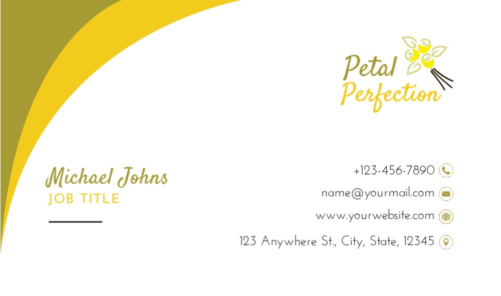 Flowers Rush Business Cards Prints template preview 52