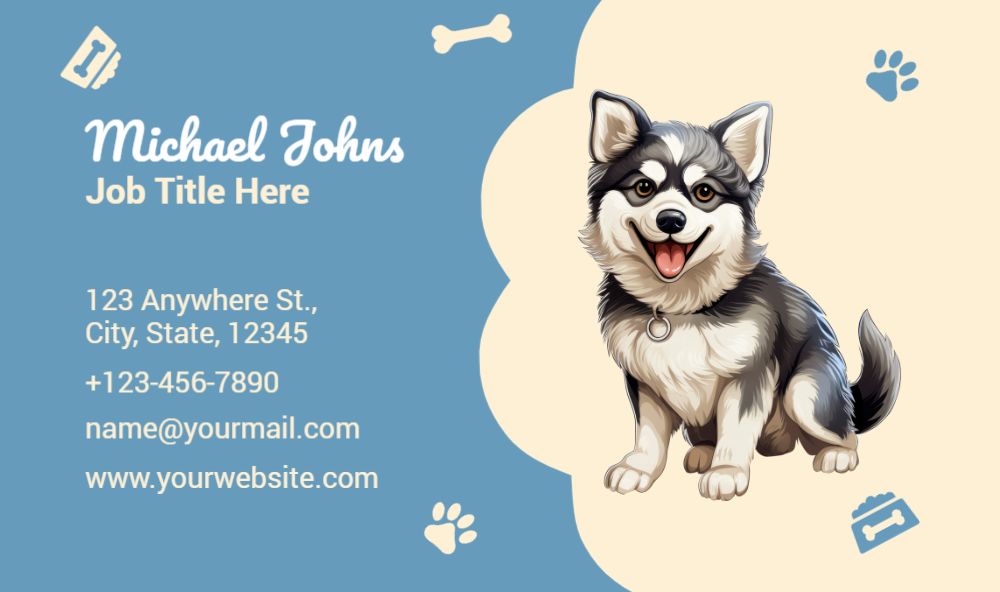 Animal Pets Rush Business Cards Prints template preview 40