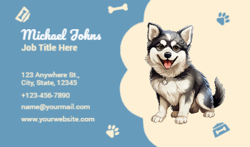 Animal Pets Rush Business Cards Prints template preview 11