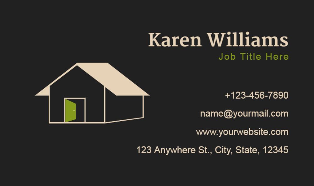 Real Estate Interior Design Rush Business Cards Prints template preview 56