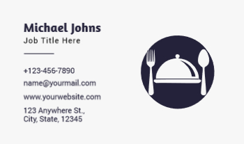 Food Hotel And Restaurant Rush Business Cards Prints template preview 17