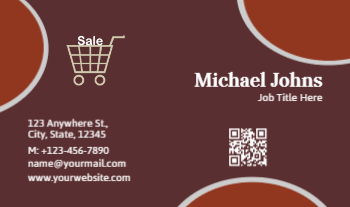 Retail Shop Stores Rush Business Cards Prints template preview 7