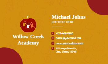 Education And Training Rush Business Cards Prints template preview 9