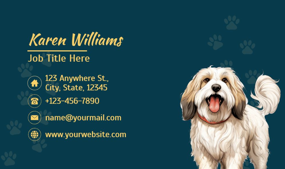 Animal Pets Rush Business Cards Prints template preview 42