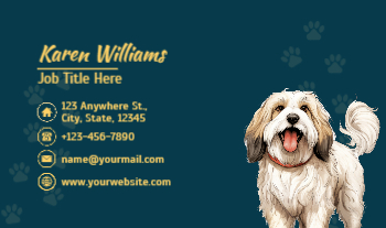 Animal Pets Rush Business Cards Prints template preview 13