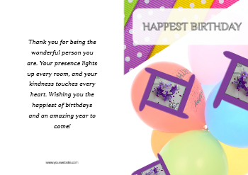 Happy Birthday Greeting Cards template preview 13