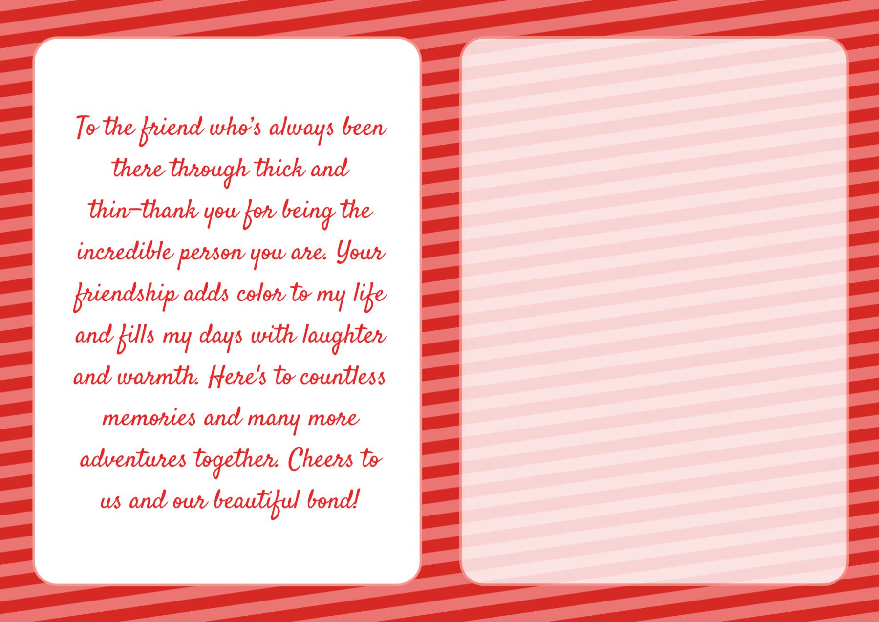 Best Friends Greeting Cards template preview 17