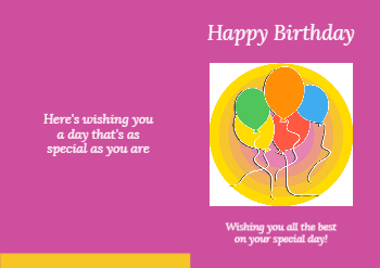 Happy Birthday Greeting Cards template preview 7