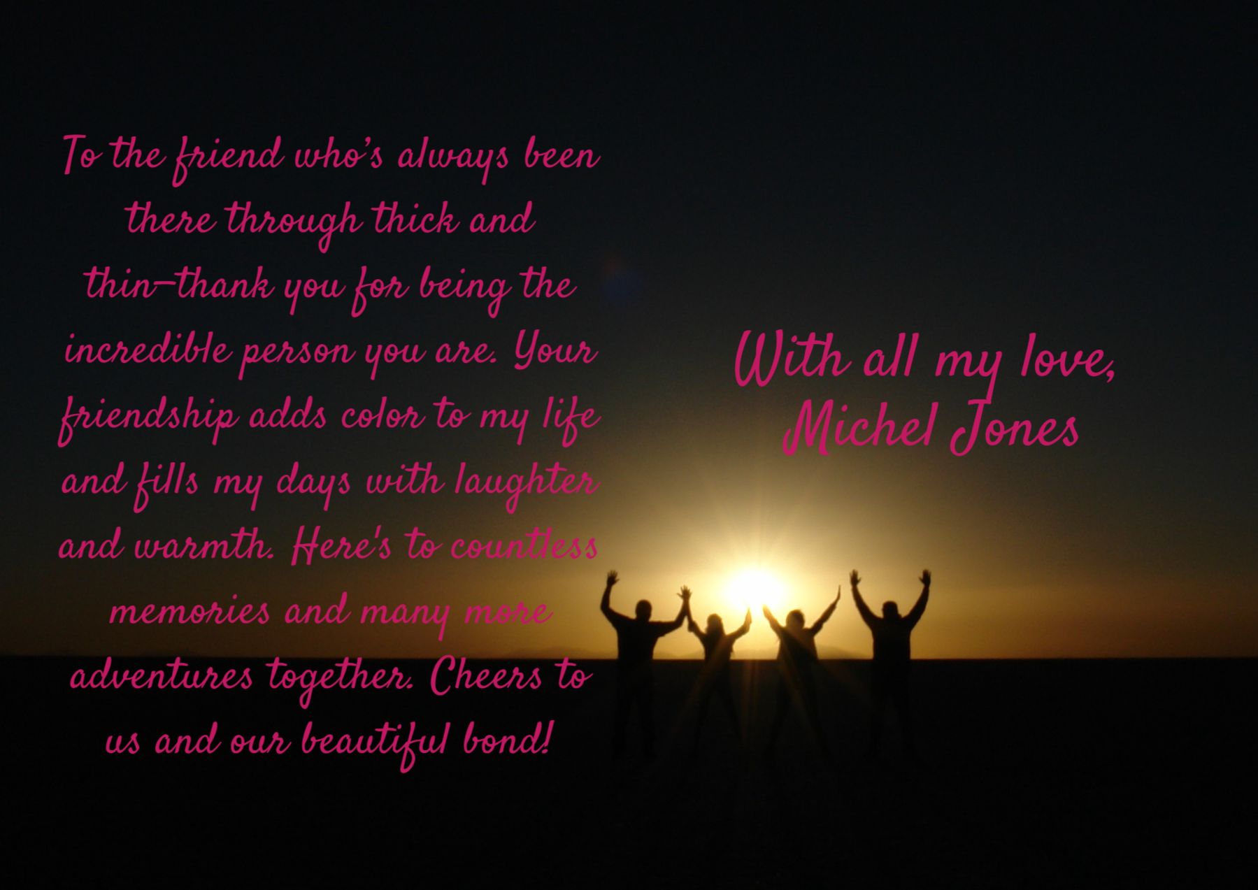 Best Friends Greeting Cards template preview 19