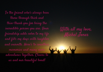 Best Friends Greeting Cards template preview 6