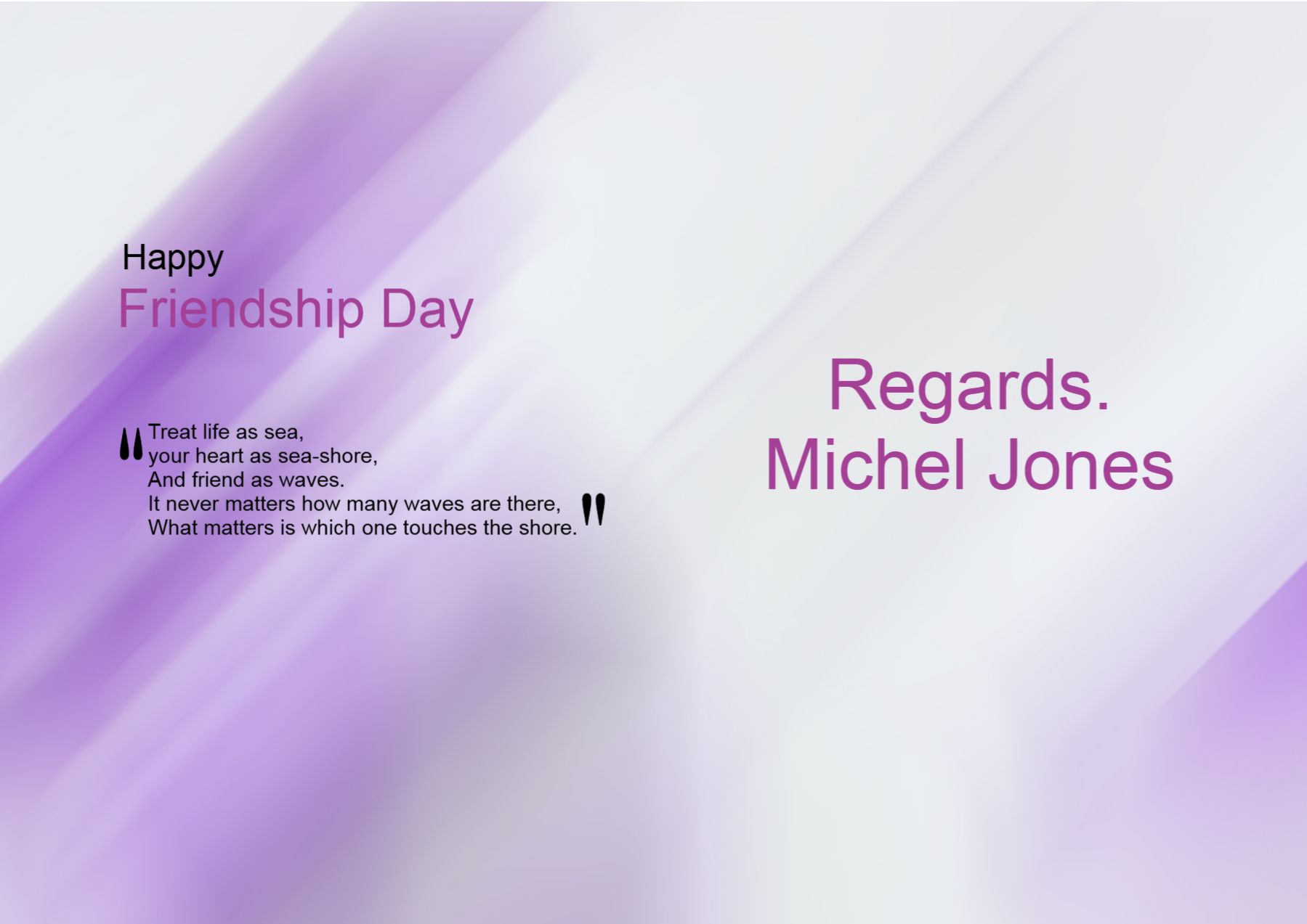 Friendship Greeting Cards template preview 21