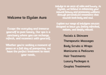 Spa Saloon Greeting Cards template preview 8