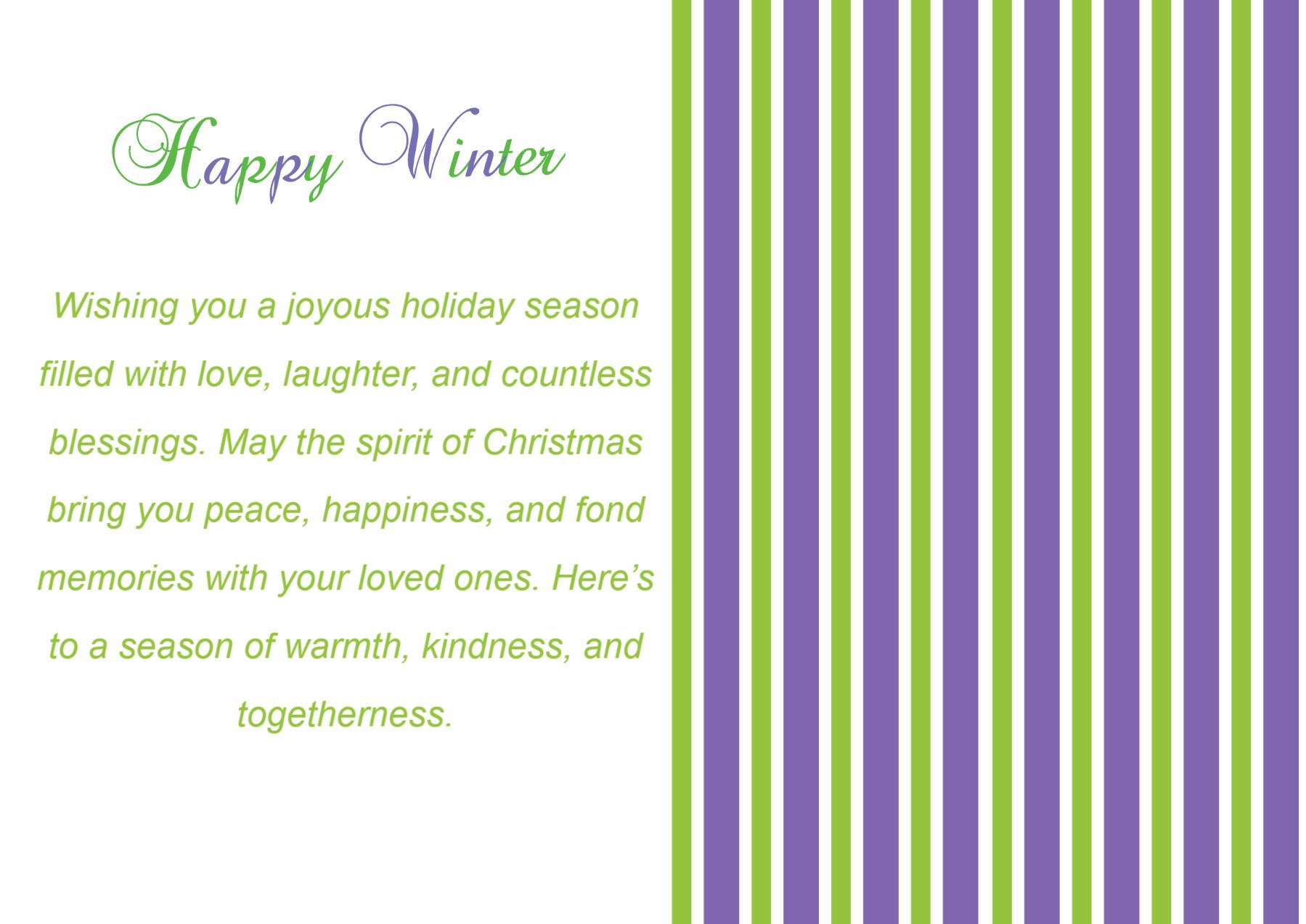 Winter Greeting Cards template preview 15