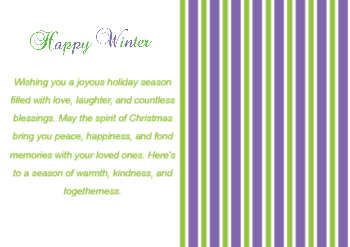 Winter Greeting Cards template preview 6