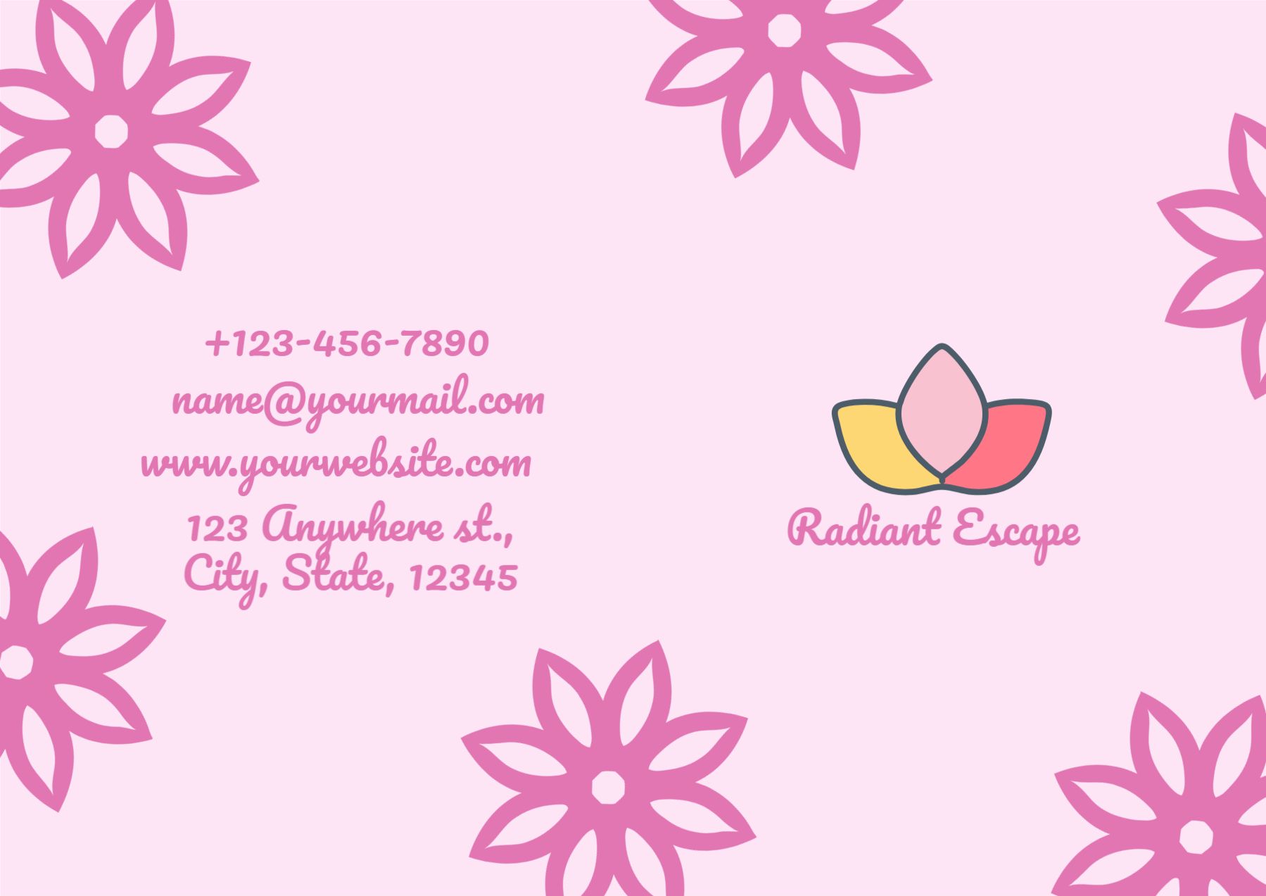 Spa Saloon Greeting Cards template preview 22