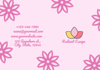 Spa Saloon Greeting Cards template preview 9