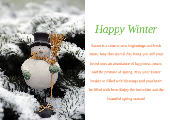 Winter Greeting Cards template preview 2