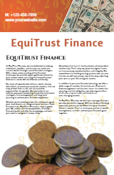 Finance Economical Custom Posters Bulk Printing template preview 3