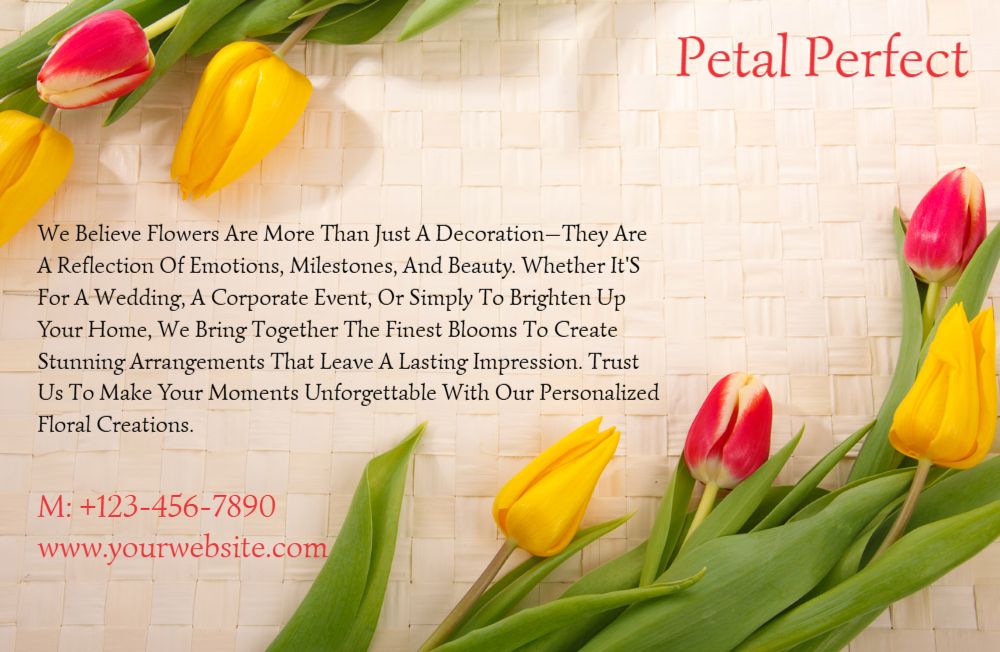 Flowers Economical Custom Posters Bulk Printing template preview 9