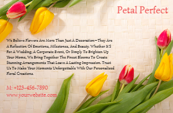 Flowers Economical Custom Posters Bulk Printing template preview 4