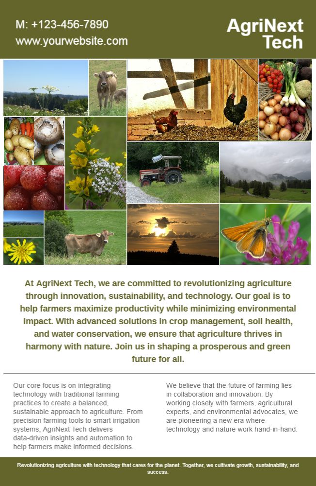 Agriculture Economical Custom Posters Bulk Printing template preview 13