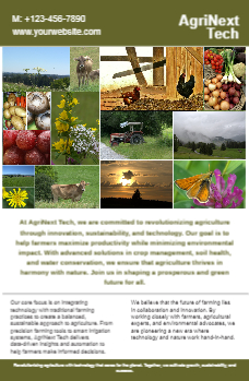 Agriculture Economical Custom Posters Bulk Printing template preview 5
