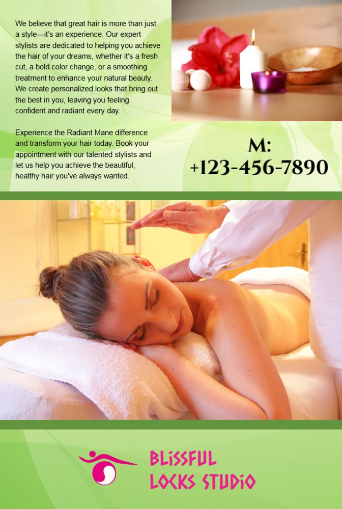 Spa Saloon Economical Custom Posters Bulk Printing template preview 4