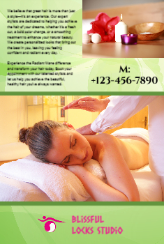 Spa Saloon Economical Custom Posters Bulk Printing template preview 1