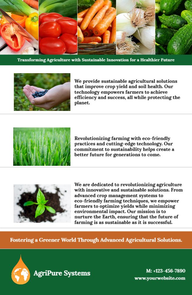 Agriculture Economical Custom Posters Bulk Printing template preview 15