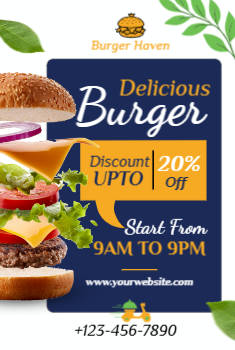 Food Hotel And Restaurant Economical Custom Posters Bulk Printing template preview 5