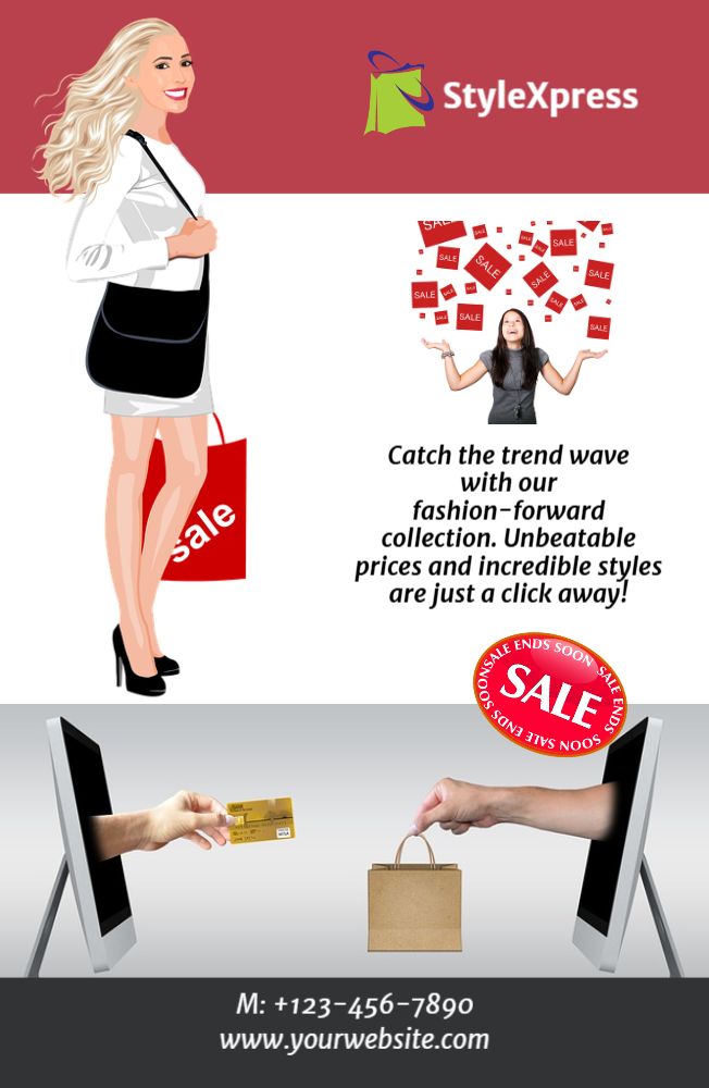 Retail Shop Stores Economical Custom Posters Bulk Printing template preview 5
