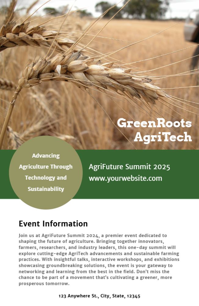Agriculture Economical Custom Posters Bulk Printing template preview 10