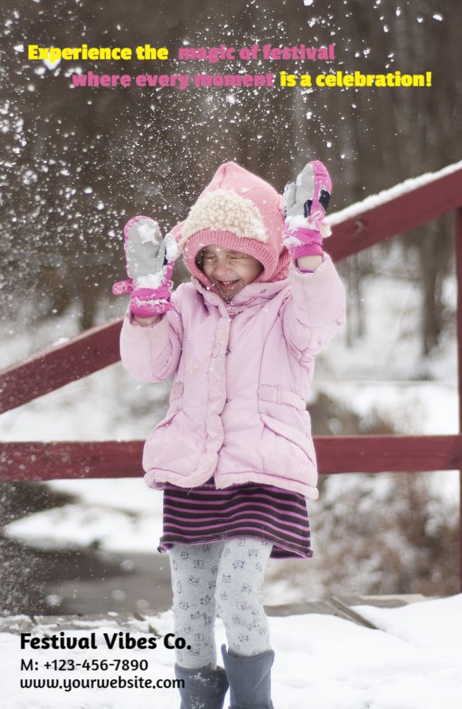 Winter Economical Custom Posters Bulk Printing template preview 5